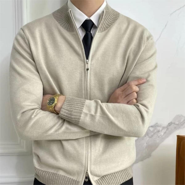 Knitwear Coat For Men Trendy Brand Long Sleeve